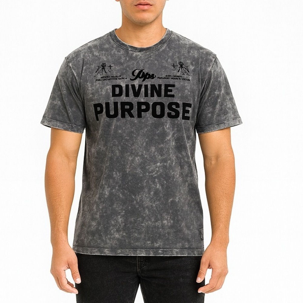 PRPS Divine Purpose Acid Wash Graphic Men Tee - XXL
